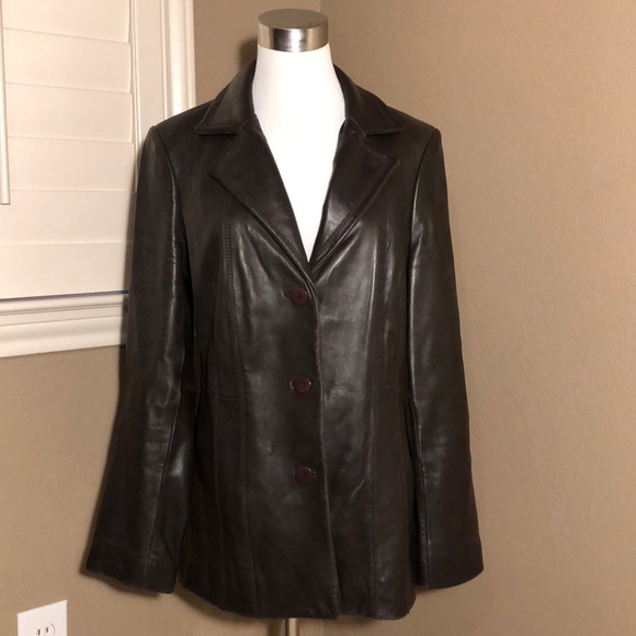 Avanti New York Jackets & Blazers - Avanti New York Brown leather jacket M